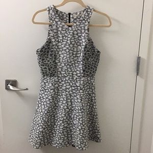 Leopard print fit and flare dress, never worn